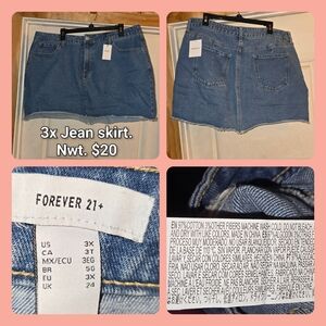 Forever 21 Denim Skirt in Blue